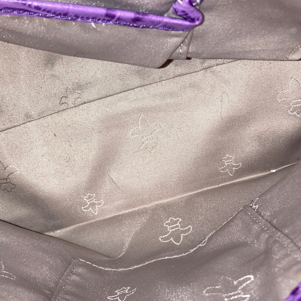 Judith Ripka Purple Embossed Women's Bag - Picture 5 of 9